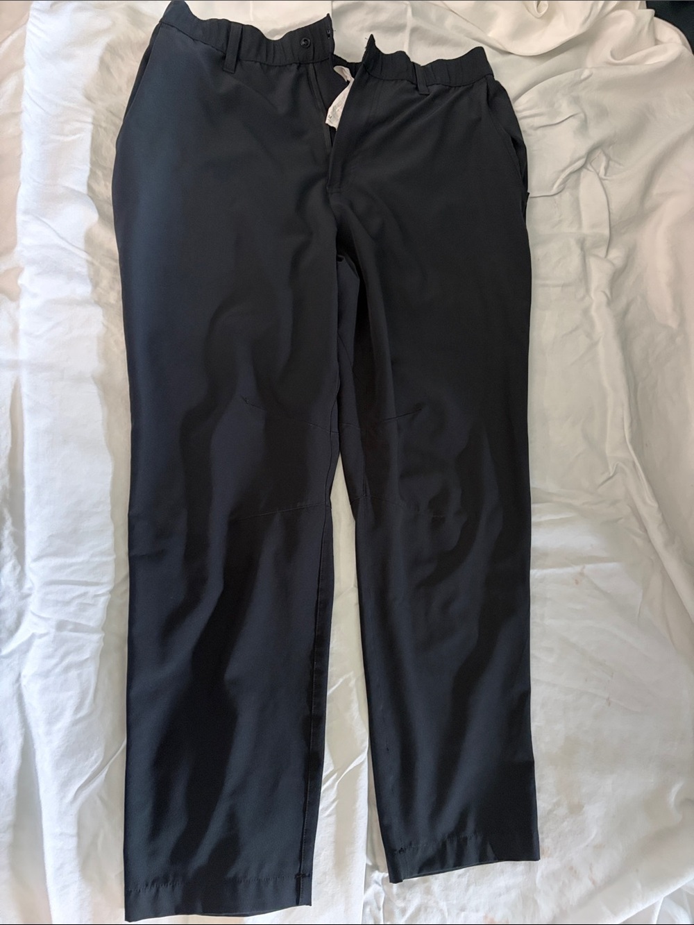 Fabletics Men's Black Straight-Leg Dress Pants